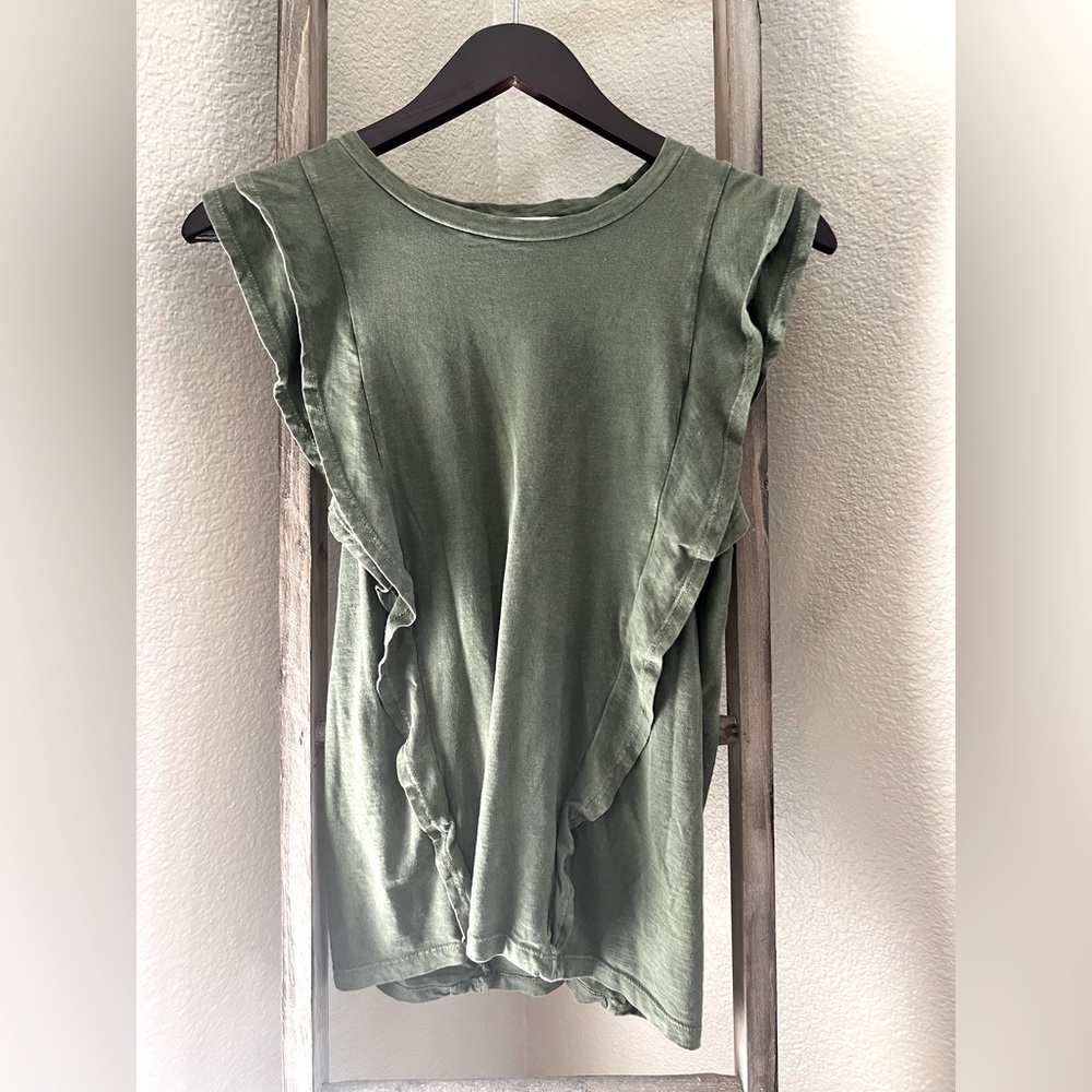 Eri and Ali top with ruffle detail Size SM